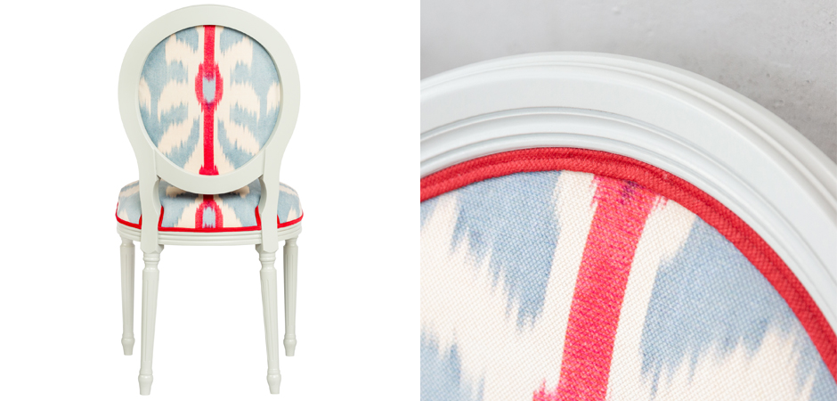Стул Ikat Pattern с белым основанием Стул Ikat Pattern с белым основанием - Loft-Concept в Воронеже