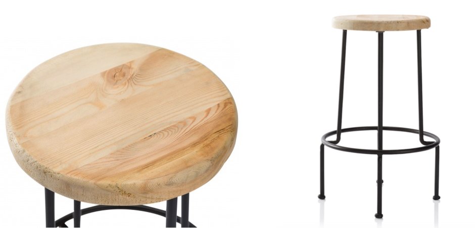 Барный стул Industrial Iron Linden Bar Stool Барный стул Industrial Iron Linden Bar Stool - Loft-Concept в Воронеже