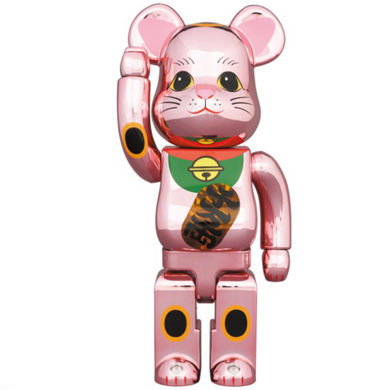 Статуэтка Bearbrick Pink Lucky Cat Розовый Мульти в Воронеже | Loft Concept 