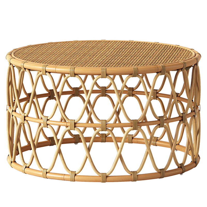 Кофейный стол Lotta Wicker Coffee Table Древесина в Воронеже | Loft Concept 