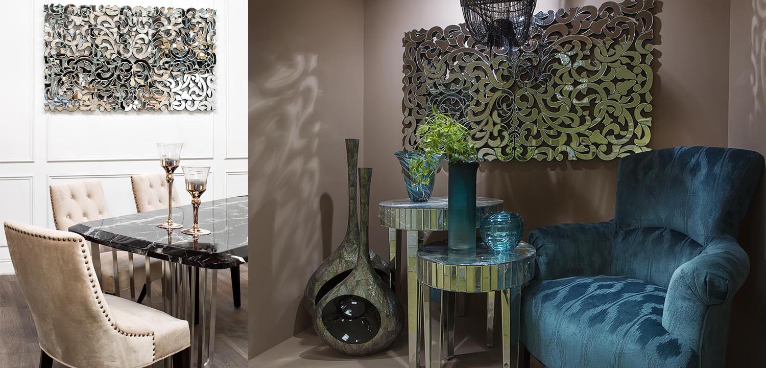 Зеркальное панно Openwork Mirror Rectangular - фото