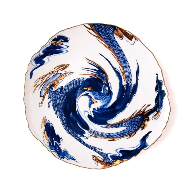 Тарелка Seletti Imari Dragon Белый Синий Тарелка Seletti Imari Dragon Белый Синий в Воронеже | Loft Concept