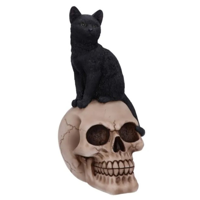 Статуэтка Skull Black Cat Черный в Воронеже | Loft Concept 