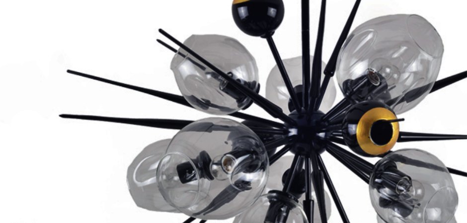 Люстра Boom Bubble Black 10 плафонов Люстра Boom Bubble Black 10 плафонов - Loft-Concept в Воронеже