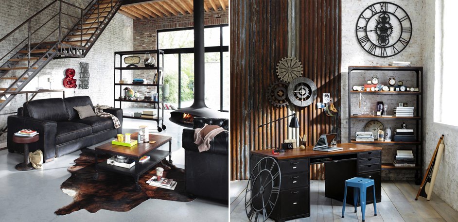 Стеллаж Industrial Bar Oak Stella Стеллаж Industrial Bar Oak Stella - Loft-Concept в Воронеже