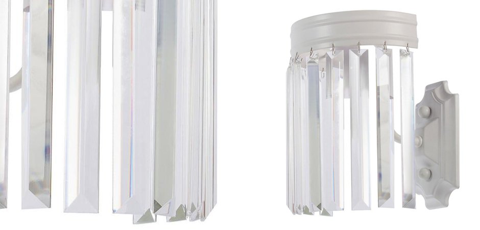 Настенная лампа RH Odeon Clear Glass White Bra Настенная лампа RH Odeon Clear Glass White Bra - Loft-Concept в Воронеже