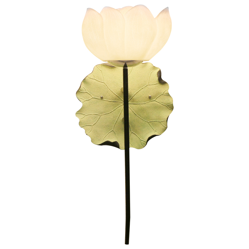 Бра White Lotus Flower Sconce Белый Зеленый шалфей в Воронеже | Loft Concept 