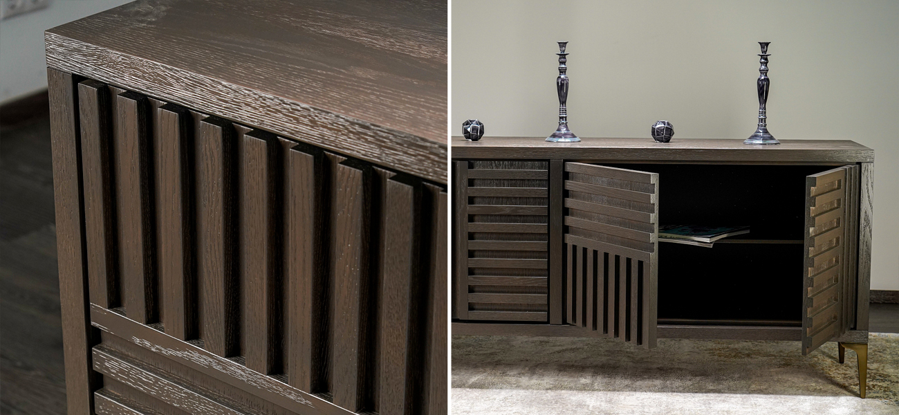 Дизайнерский комод Wooden Rails - фото №1