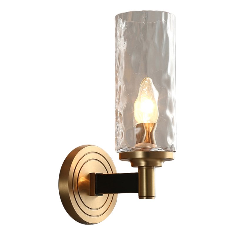 Бра LIAISON black and brass wall lamp Черный Латунь Прозрачное Стекло в Воронеже | Loft Concept 