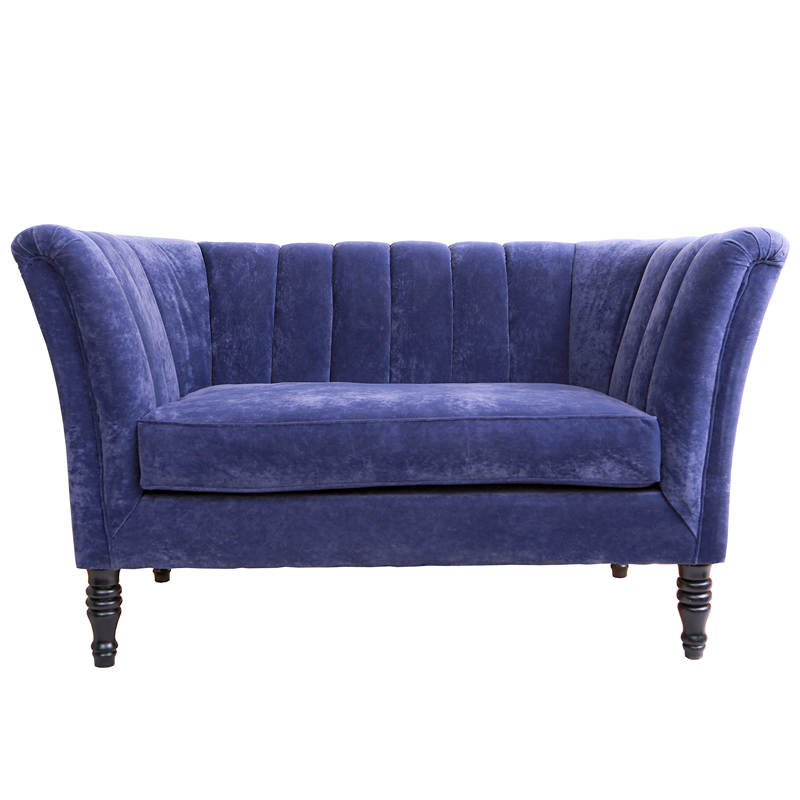 Диван Joffroi Sofa velour blue Синий в Воронеже | Loft Concept 