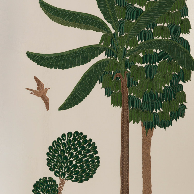 Обои ручная роспись Mughal Trees Original colourway on linen  в Воронеже | Loft Concept 