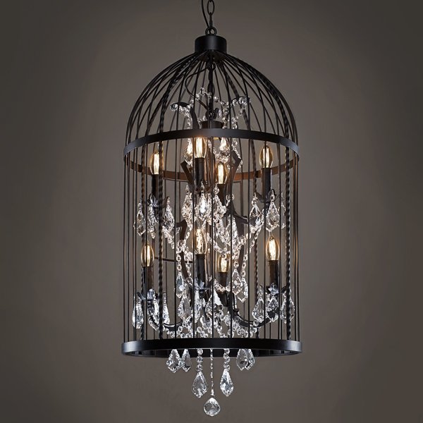 Люстра Steampunk Birdcage Chandelier 45 black Черный в Воронеже | Loft Concept 