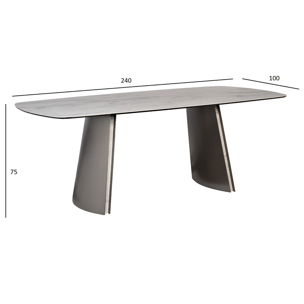 Стол обеденный прямоугольный керамический Ceramic Dining Table в Воронеже