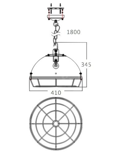 Светильник Loft Industrial Metal Cage Spiderweb в Воронеже