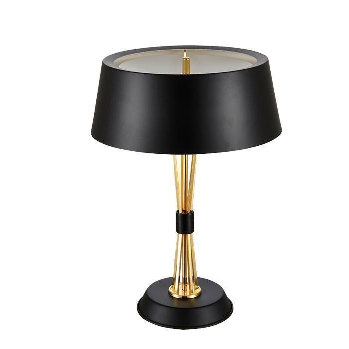 Настольная лампа MILES TABLE LAMP Delightful Глянцевое золото Черный Белый в Воронеже | Loft Concept 