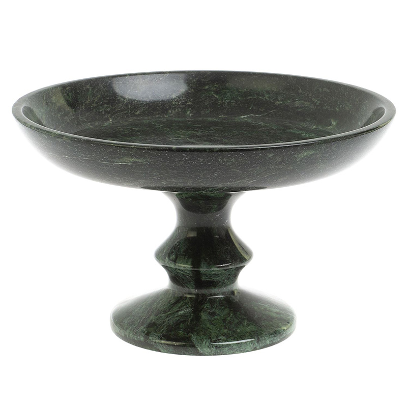 Фруктовница большая из натурального камня Змеевик Шабровский Natural Stone Fruit Bowls Зеленый Черный Фруктовница большая из натурального камня Змеевик Шабровский Natural Stone Fruit Bowls Зеленый Черный в Воронеже | Loft Concept