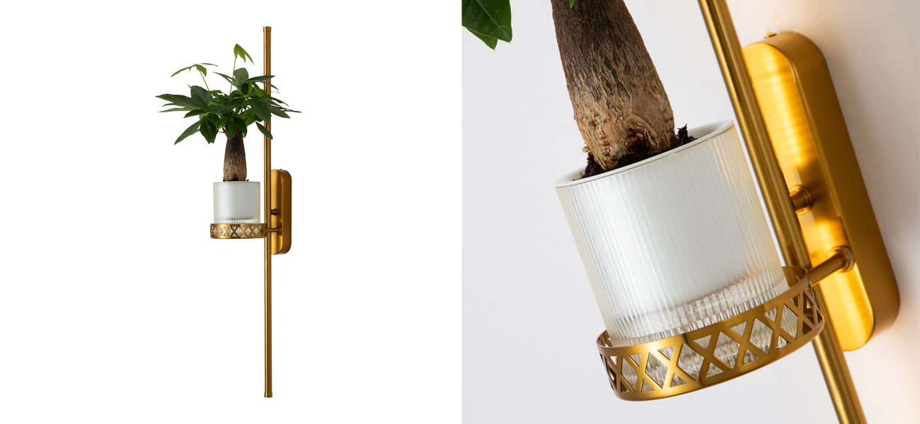 Бра с подставкой для кашпо Plants and Lamps 12 W - фото