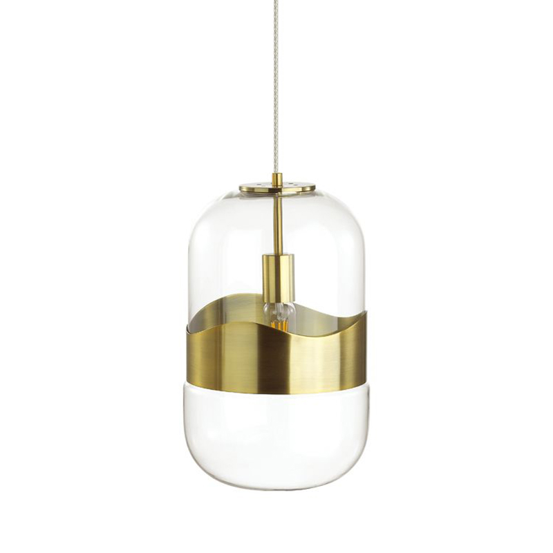 Подвесной светильник Igon Gold Hanging Lamp Золотой Прозрачный в Воронеже | Loft Concept 