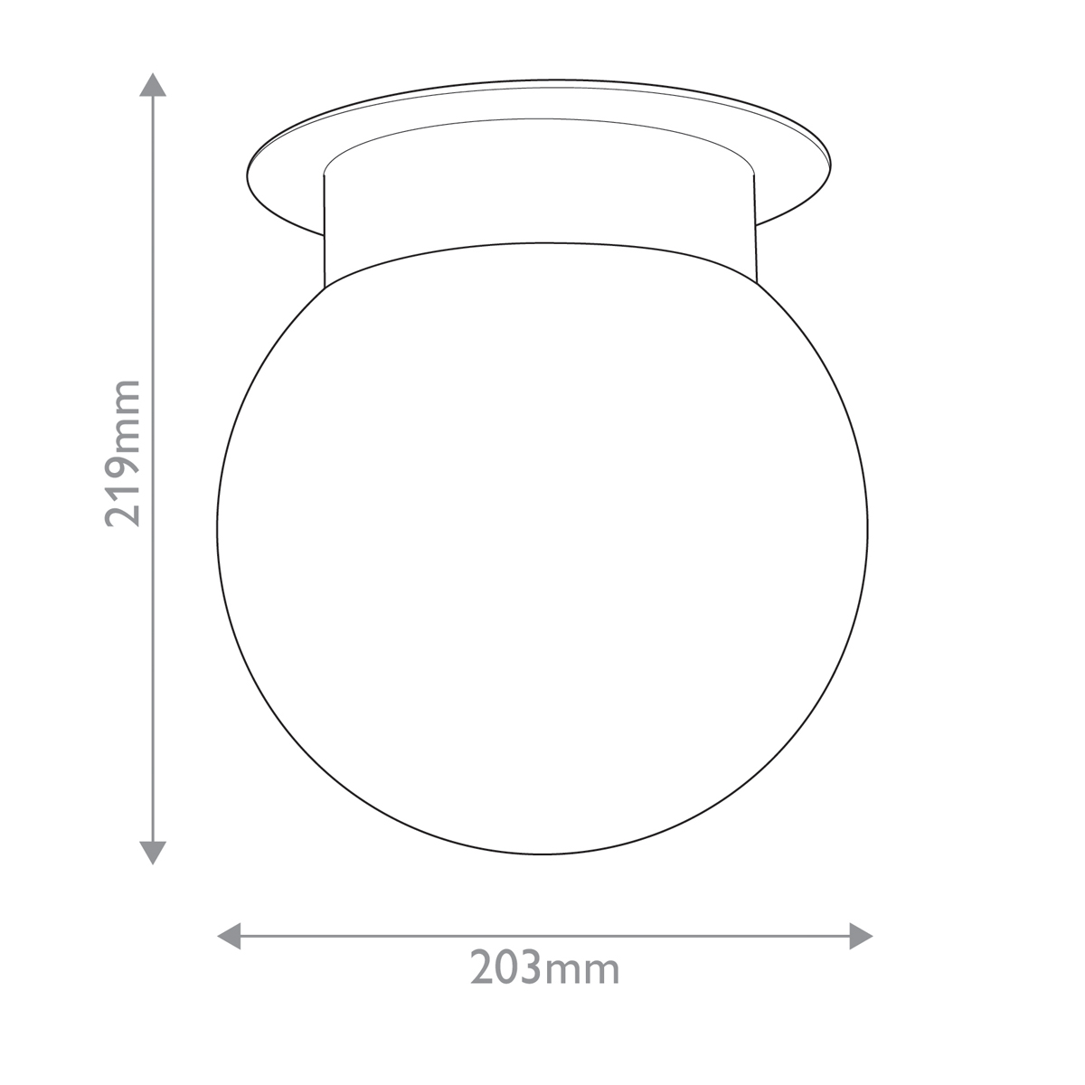 Потолочный светильник с белым матовым шарообразным плафоном Kichler в Воронеже