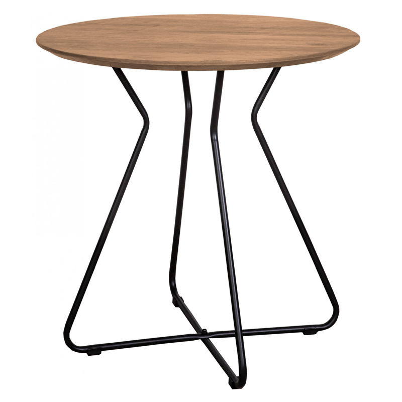 Приставной стол Matron Table round Черный Орех в Воронеже | Loft Concept 