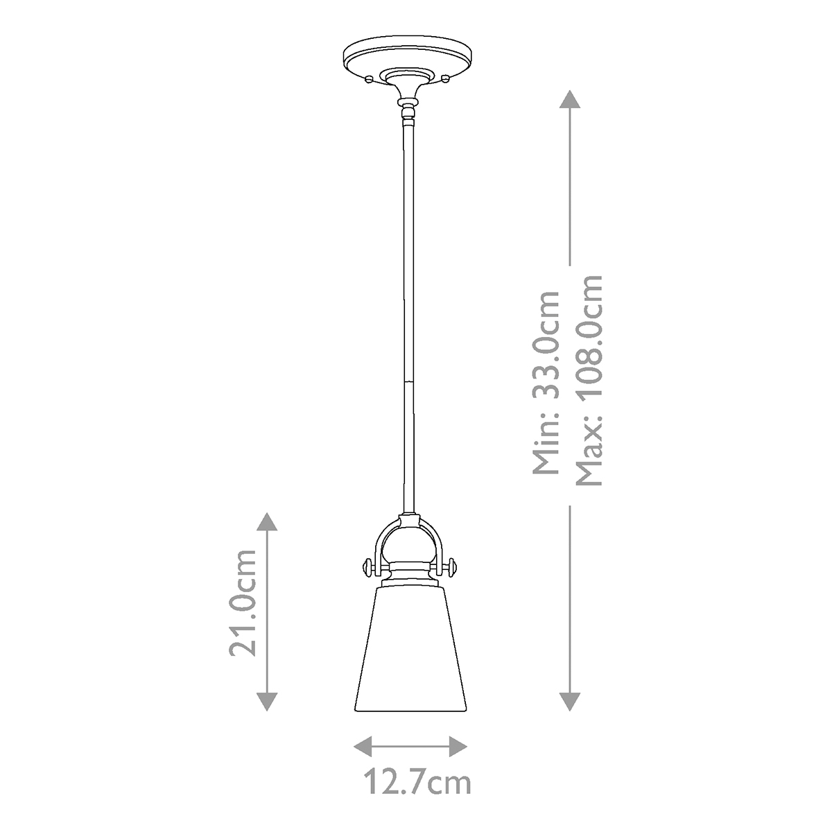 Подвесной светильник бронзового цвета с матовым стеклянным плафоном в форме конуса Hinkley в Воронеже