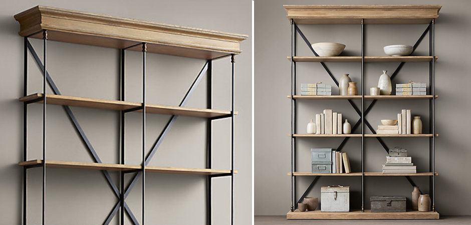 Стеллаж RH Old Oak Double Стеллаж RH Old Oak Double - Loft-Concept в Воронеже