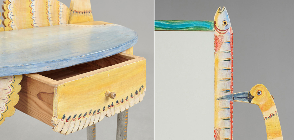 Туалетный Столик Painted Wood Dressing Table - Loft-Concept в Воронеже