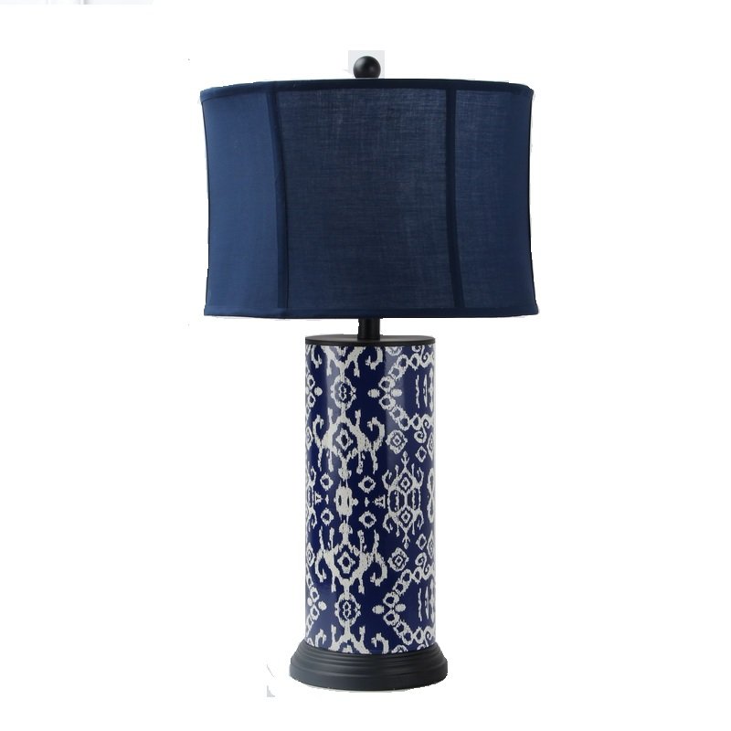 Настольная лампа Deep Blue Table Lamp Синий Белый в Воронеже | Loft Concept 