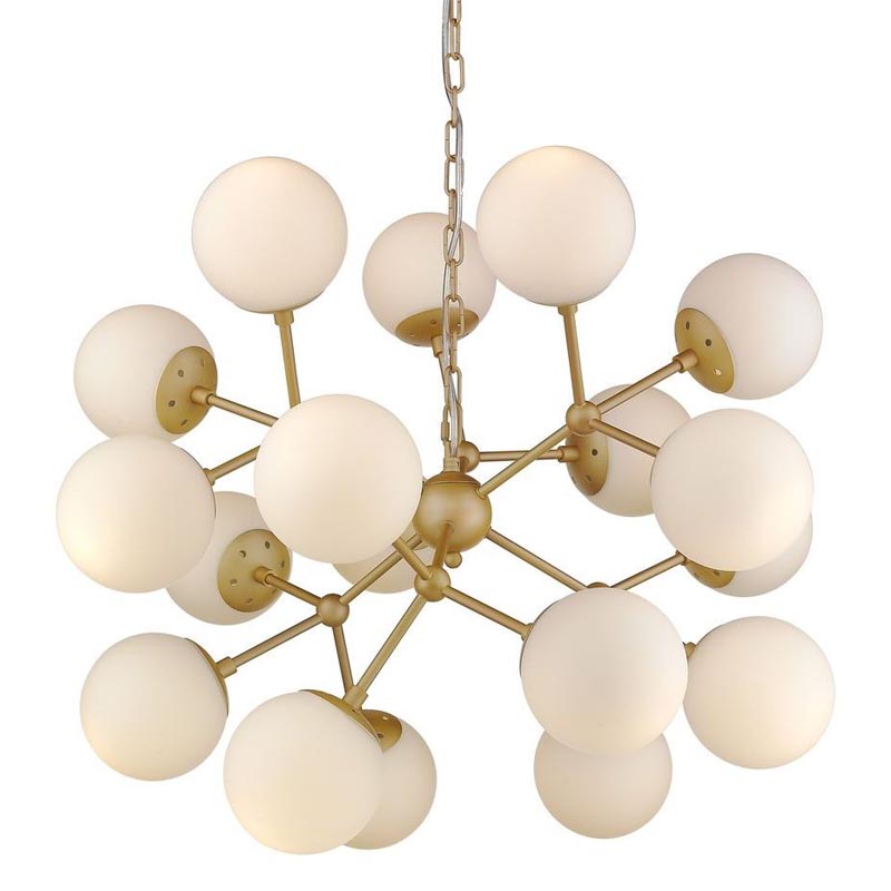 Люстра Berries Chandelier white matt 75 Золотой Белое матовое стекло в Воронеже | Loft Concept 