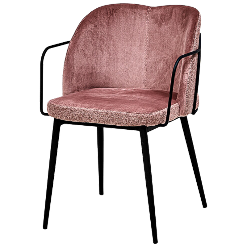 Стул Raymond Stool pink Дымчатая Роза Черный в Воронеже | Loft Concept 