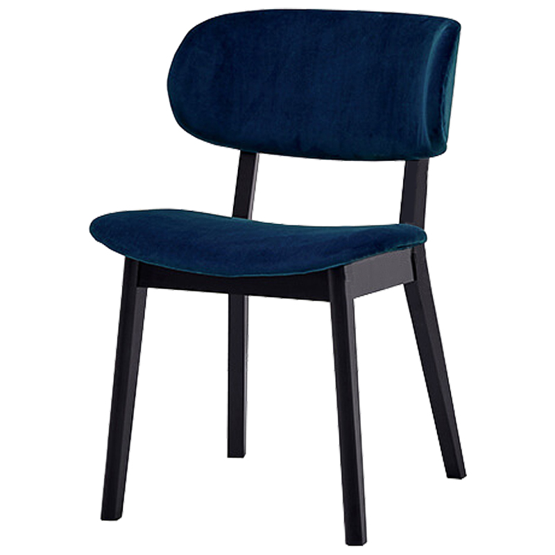 Стул Mungan Stool blue Черный Сапфирово-синий в Воронеже | Loft Concept 