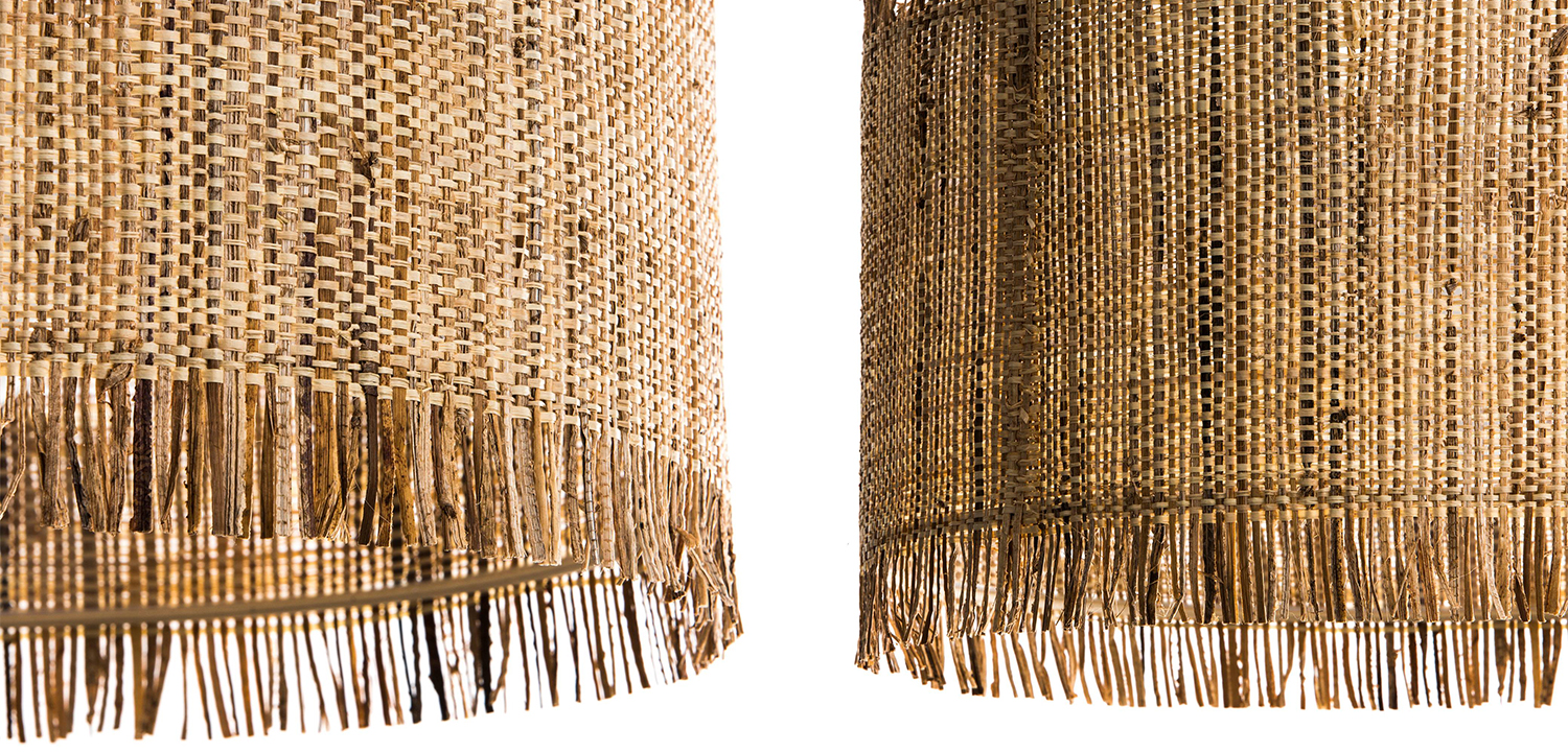 Подвесной светильник Wicker Raffia Hanging lamp - фото №1