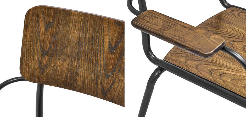 Стул с подлокотниками Joshua Loft Stool with armrests Стул с подлокотниками Joshua Loft Stool with armrests - Loft-Concept в Воронеже