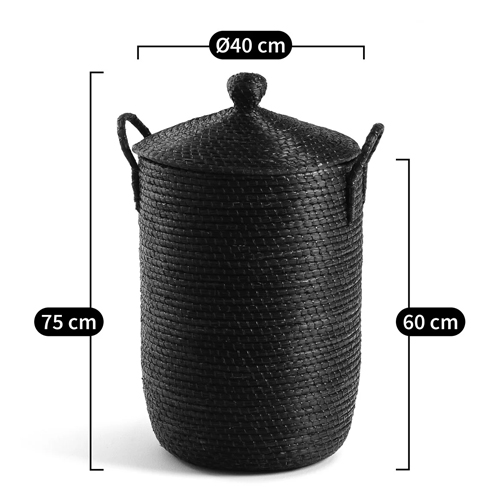 Корзина с крышкой из плетеной рисовой соломы Safiri Wicker Basket Корзина с крышкой из плетеной рисовой соломы Safiri Wicker Basket в Воронеже