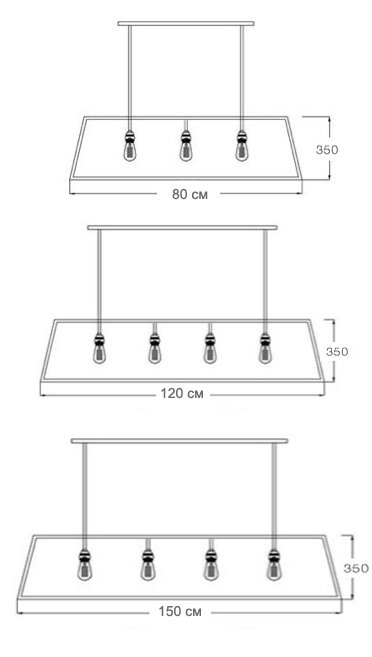 Люстра Loft Industrial Filament Chandelier Big в Воронеже