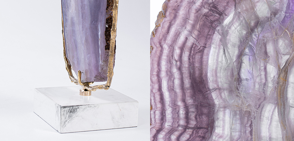 Plaque fluorite pourpre Аксессуар камень Флюорит Plaque fluorite pourpre Аксессуар камень Флюорит - Loft-Concept в Воронеже