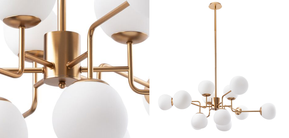 Люстра Tiepolo Ball Chandelier Gold 12 Люстра Tiepolo Ball Chandelier Gold 12 - Loft-Concept в Воронеже