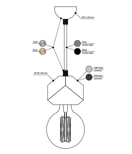 Подвесной светильник BETON MAKT в Воронеже