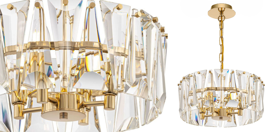 Люстра Ruby Crystal Chandelier Gold 38 Люстра Ruby Crystal Chandelier Gold 38 - Loft-Concept в Воронеже
