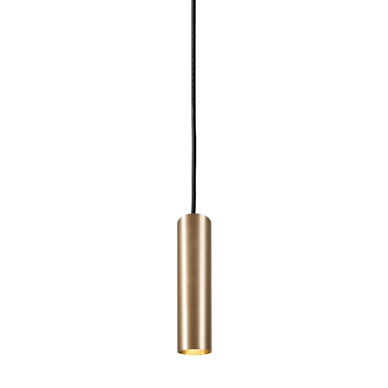 Подвесной светильник Luis Trumpet Tube Brass Lamp 25 Латунь в Воронеже | Loft Concept 