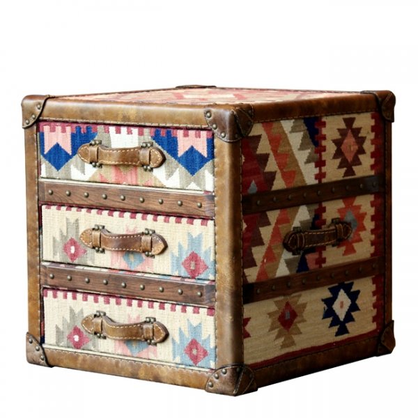 Сундук Kilim Cube Chest Мульти в Воронеже | Loft Concept 