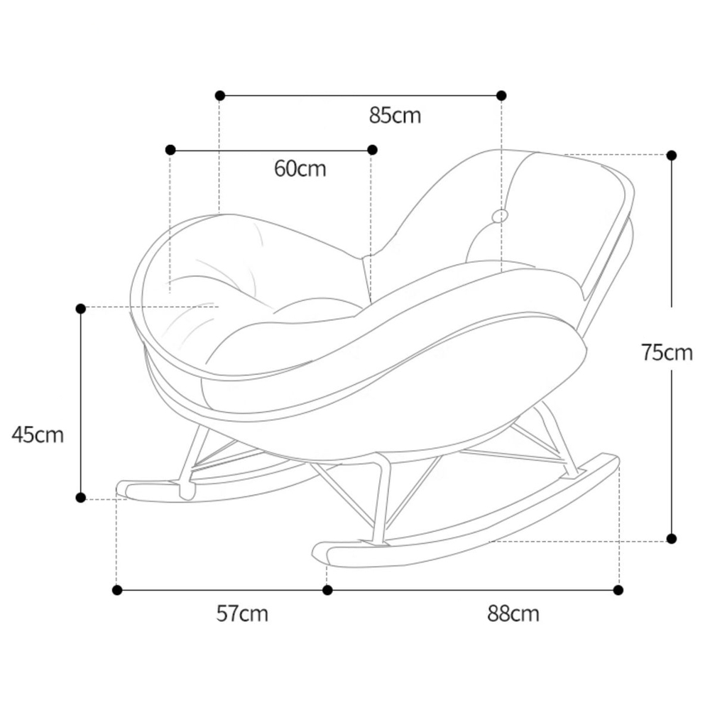 Кресло-качалка Rocking Soft Chair в Воронеже