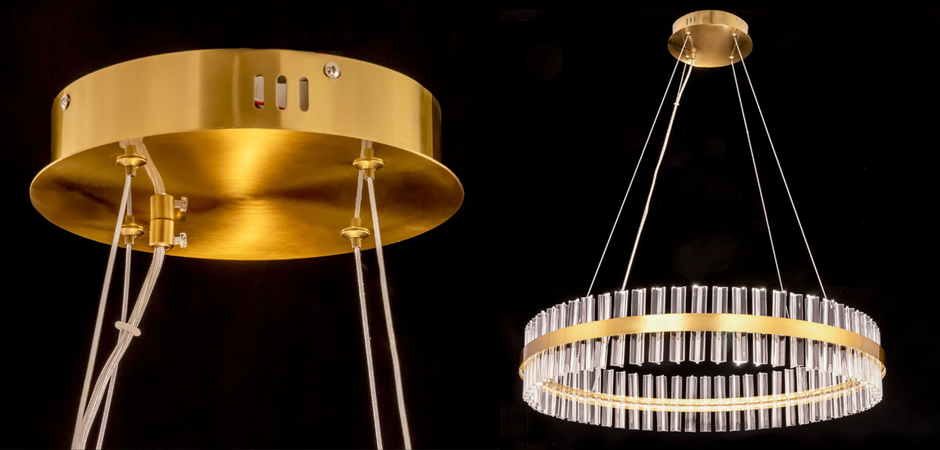 Круглая Люстра Кольцо Хрусталь диаметр 80 см RING Saturno Not Baroncelli Brass Круглая Люстра Кольцо Хрусталь диаметр 80 см RING Saturno Not Baroncelli Brass - Loft-Concept в Воронеже