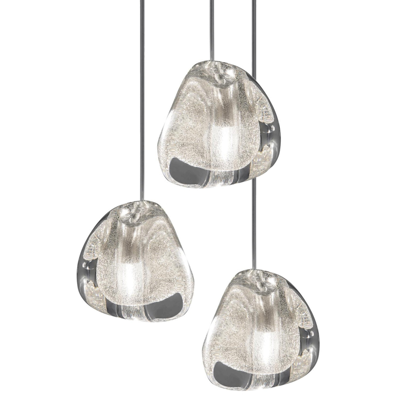 Подвесной светильник Mizu 1 Suspension Lamp Silver Серебряный Хром в Воронеже | Loft Concept 