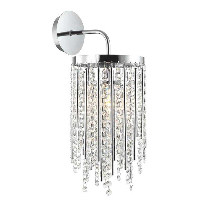 Бра Crystal Wind Chimes Chrome Wall Lamp Хром Прозрачный в Воронеже | Loft Concept 