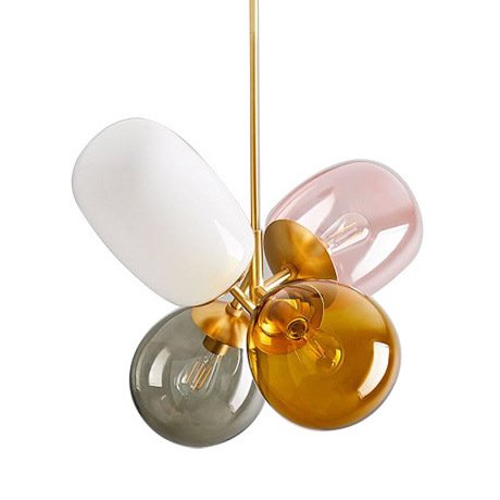 Люстра Candies Modern Balloon Glass Chandelier Золотой Мульти в Воронеже | Loft Concept 