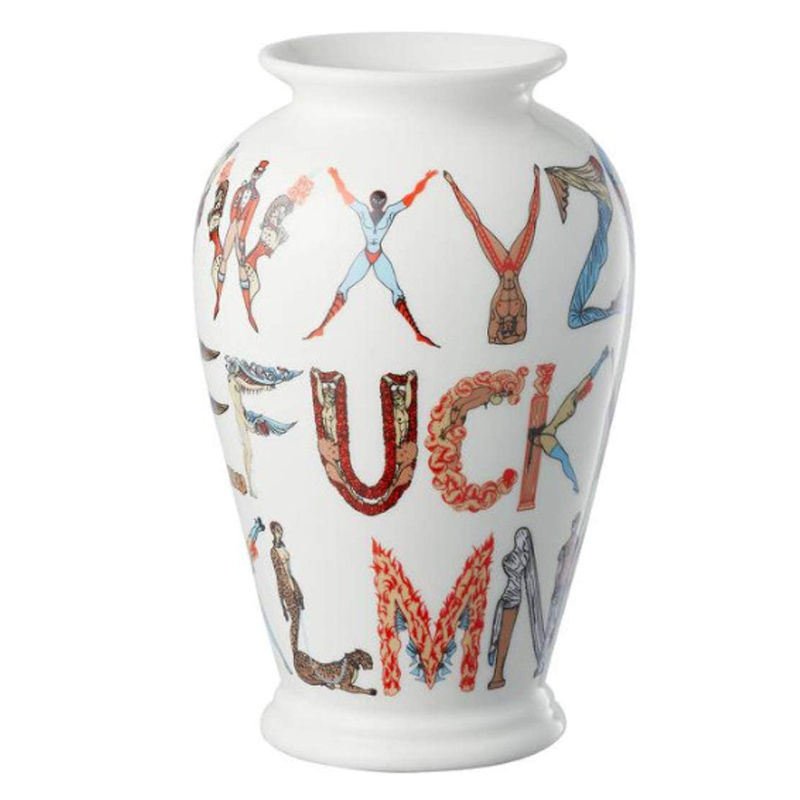 Ваза Supreme Alphabet Vase Белый Мульти в Воронеже | Loft Concept 