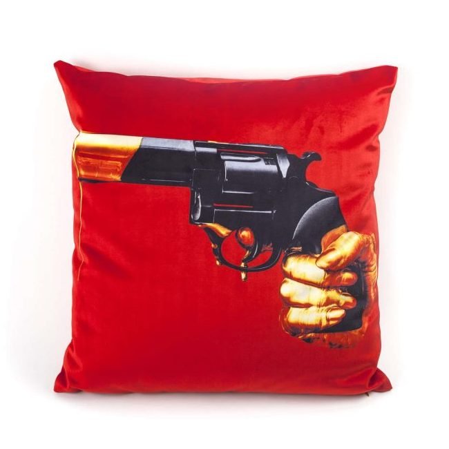 Подушка Seletti Cushion  Revolver Toiletpaper Красный в Воронеже | Loft Concept 