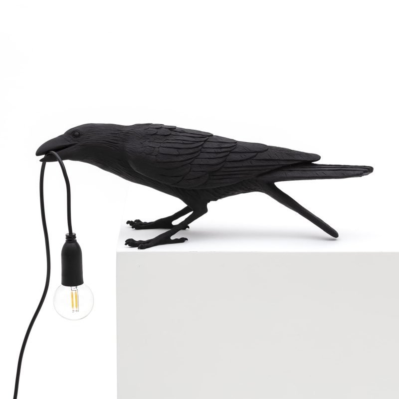 Настольная лампа Seletti Bird Lamp Black  Playing Черный в Воронеже | Loft Concept 