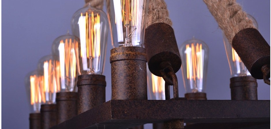 Люстра Square Mini 10 Loft Rope Light Люстра Square Mini 10 Loft Rope Light - Loft-Concept в Воронеже